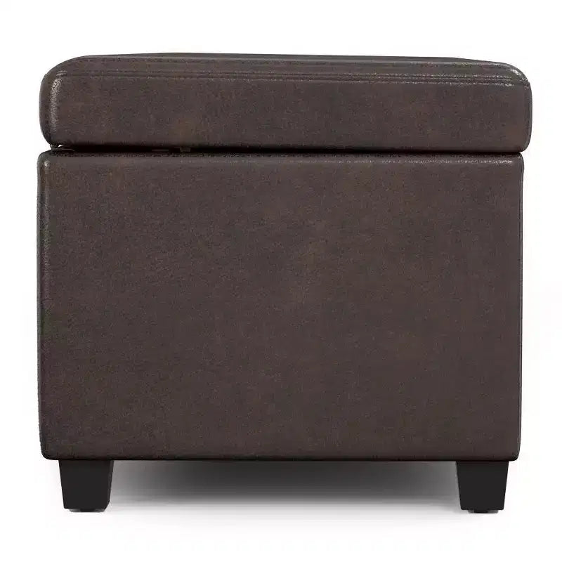 Banc de rangement ottoman Franklin très grand
