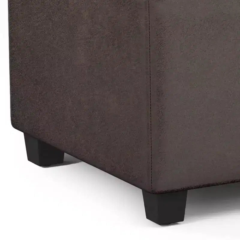 Banc de rangement ottoman Franklin très grand