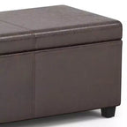 Banc de rangement ottoman Franklin très grand