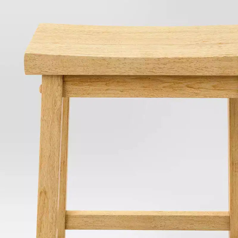 Lot de 2 tabourets de bar sans dossier en bois massif de 24 pouces de hauteur pour comptoir – Room Essentials