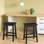 Lot de 2 tabourets de bar sans dossier en bois massif de 24 pouces de hauteur pour comptoir – Room Essentials