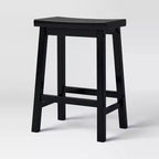 Lot de 2 tabourets de bar sans dossier en bois massif de 24 pouces de hauteur pour comptoir – Room Essentials