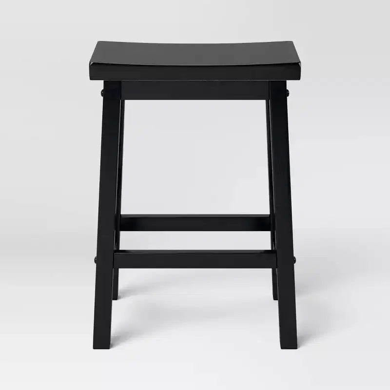 Lot de 2 tabourets de bar sans dossier en bois massif de 24 pouces de hauteur pour comptoir – Room Essentials