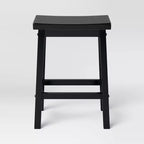 Lot de 2 tabourets de bar sans dossier en bois massif de 24 pouces de hauteur pour comptoir – Room Essentials