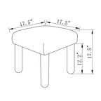 Tabouret ottoman carré rembourré – Marques repères