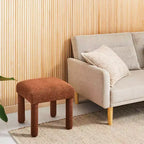 Tabouret ottoman carré rembourré – Marques repères