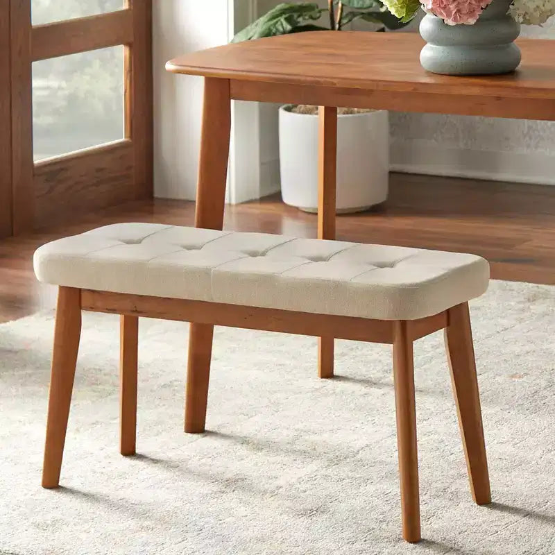 Banc rembourré moderne du milieu du siècle Buylateral Nettie