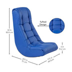 Chaise d'appoint à bascule capitonnée Tufted Soft Rocker pour enfants de Factory Direct Partners