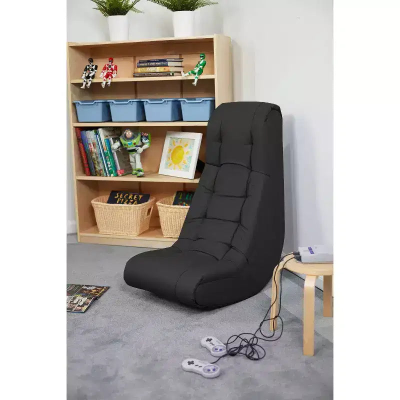 Chaise d'appoint à bascule capitonnée Tufted Soft Rocker pour enfants de Factory Direct Partners