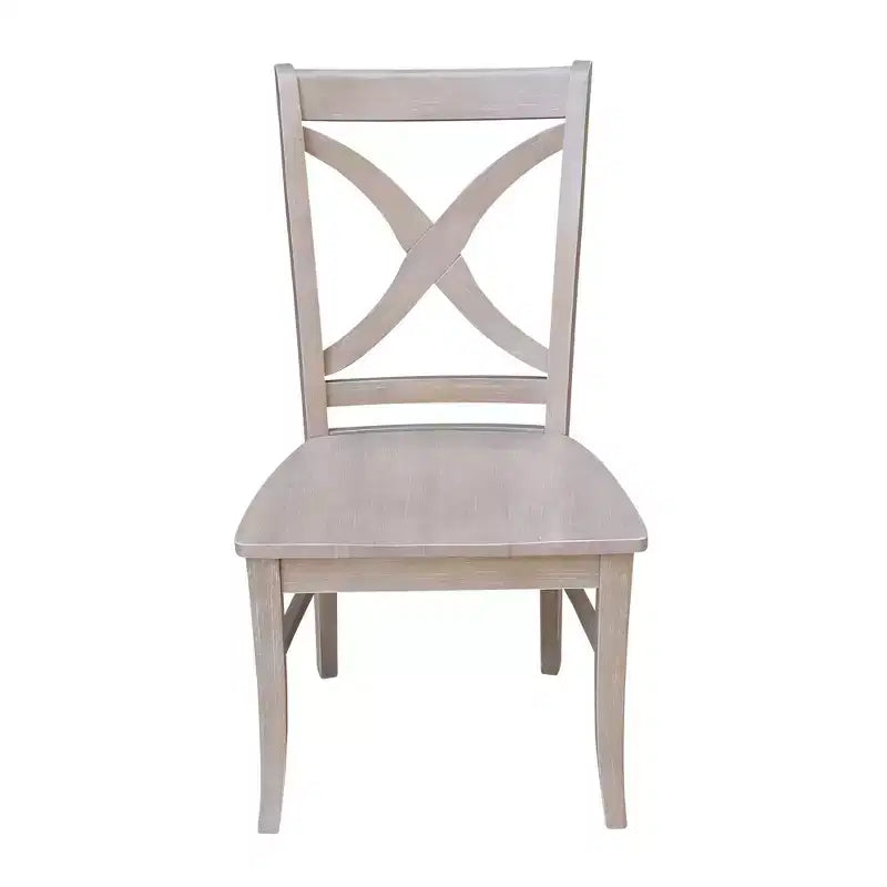 International Concepts Lot de 2 chaises Vineyard à dossier incurvé en X