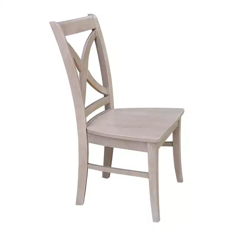 International Concepts Lot de 2 chaises Vineyard à dossier incurvé en X
