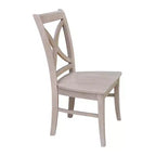 International Concepts Lot de 2 chaises Vineyard à dossier incurvé en X