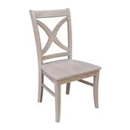 International Concepts Lot de 2 chaises Vineyard à dossier incurvé en X