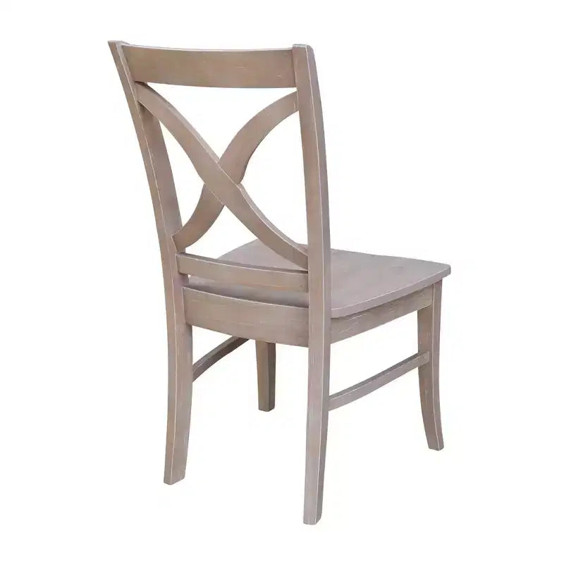 International Concepts Lot de 2 chaises Vineyard à dossier incurvé en X