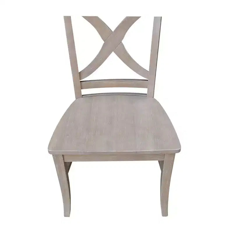 International Concepts Lot de 2 chaises Vineyard à dossier incurvé en X