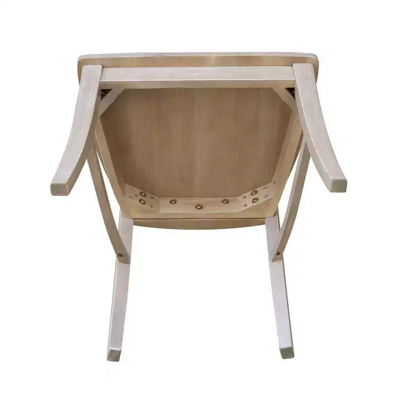International Concepts Lot de 2 chaises Vineyard à dossier incurvé en X