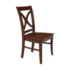 International Concepts Lot de 2 chaises Vineyard à dossier incurvé en X