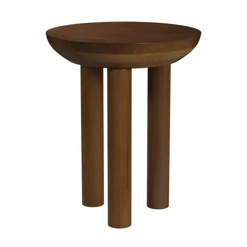 Table d'appoint à 3 pieds en bois de manguier HomePop