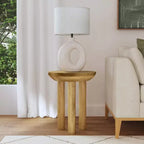 Table d'appoint à 3 pieds en bois de manguier HomePop
