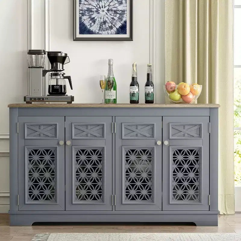 Buffet/Meuble d'Appoint Festivo 57" Vintage avec Rangement
