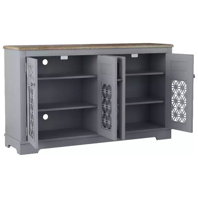 Buffet/Meuble d'Appoint Festivo 57" Vintage avec Rangement