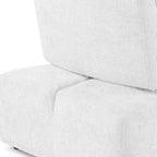 HOMES: Inside + Out Fauteuil sans accoudoirs modulaire moderne Povoa en chenille avec dossier extensible