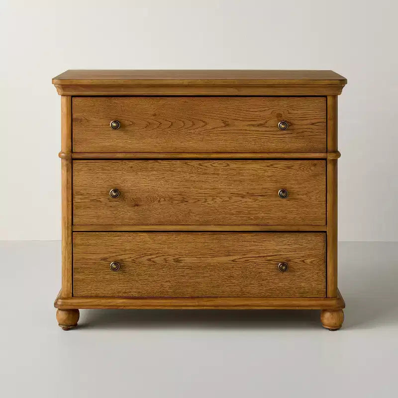Commode verticale classique à 3 tiroirs en bois – Hearth & Hand avec Magnolia