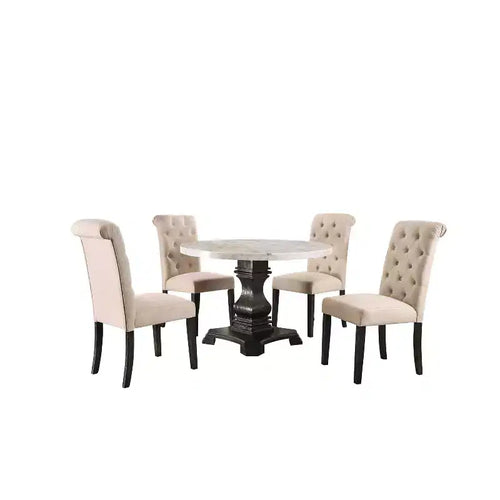 5pc Buckley Dining Set - HOMES: Inside + Out: Marble Top