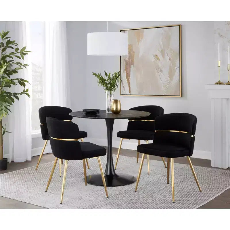LumiSource Ensemble de 2 chaises de salle à manger Cinch
