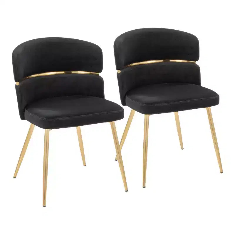 LumiSource Ensemble de 2 chaises de salle à manger Cinch