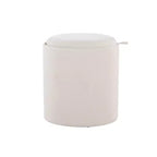 LumiSource Tray Lot de poufs gigognes Tissu/Bois naturel
