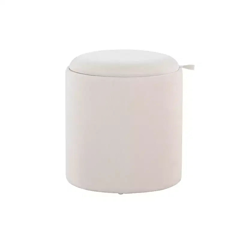 LumiSource Tray Lot de poufs gigognes Tissu/Bois naturel