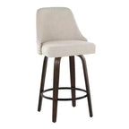LumiSource Lot de 2 tabourets de bar à hauteur de comptoir cloutés Marcel
