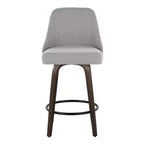 LumiSource Lot de 2 tabourets de bar à hauteur de comptoir cloutés Marcel