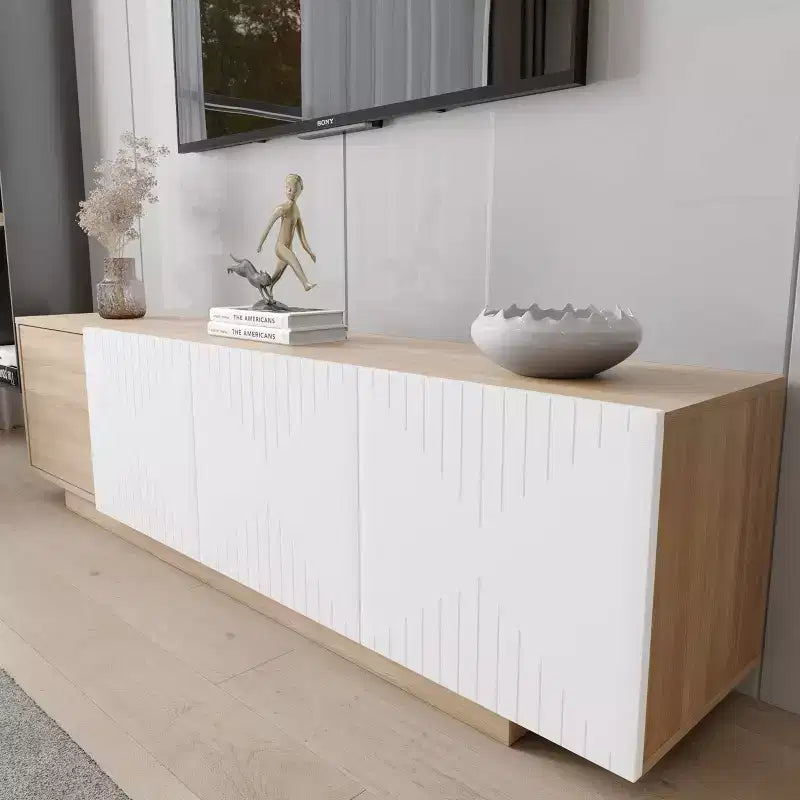 Meuble télé Nexera Riva pour téléviseurs jusqu'à 80 po