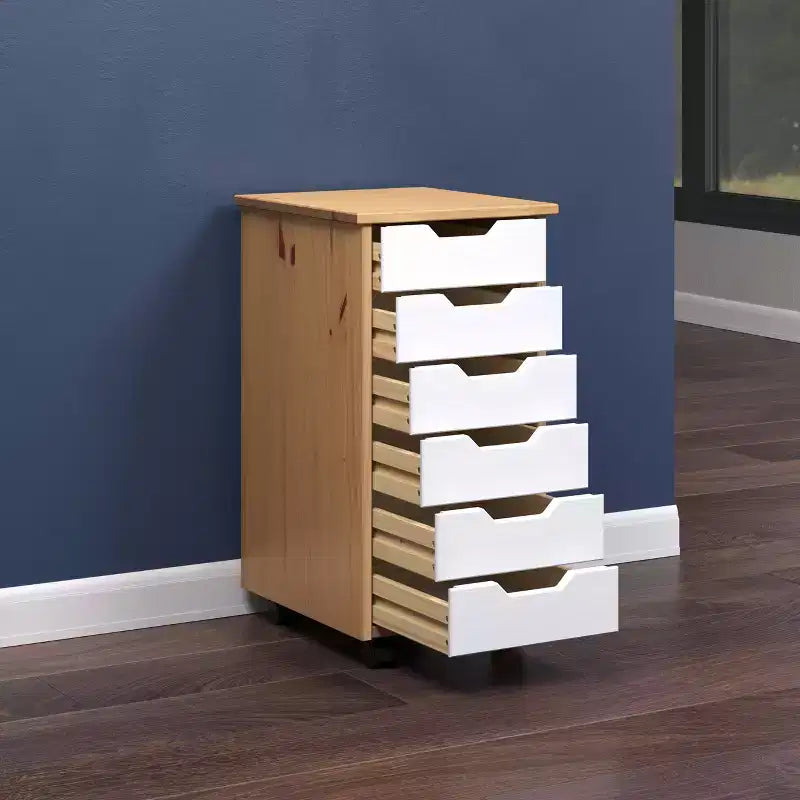 Chariot à roulettes étroit Trendfurn Omnia à 6 tiroirs