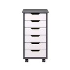 Chariot à roulettes étroit Trendfurn Omnia à 6 tiroirs