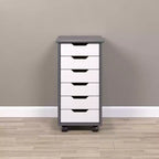 Chariot à roulettes étroit Trendfurn Omnia à 6 tiroirs