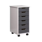 Chariot à roulettes étroit Trendfurn Omnia à 6 tiroirs