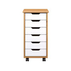 Chariot à roulettes étroit Trendfurn Omnia à 6 tiroirs