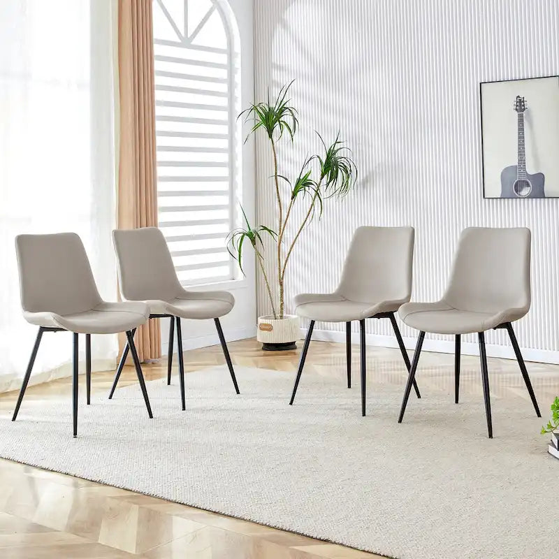 Chaise de salle à manger avec coussin de dossier