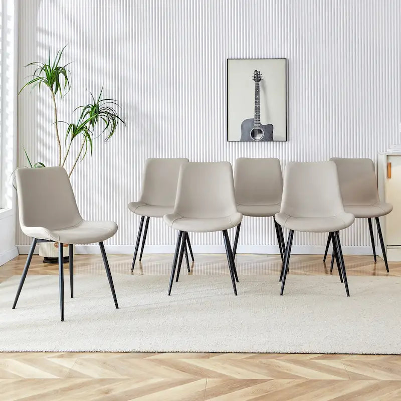 Chaise de salle à manger avec coussin de dossier