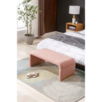 Banc avec pieds en métal doré