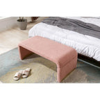 Banc avec pieds en métal doré