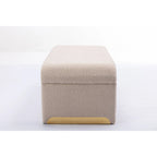 Banc avec pieds en métal doré